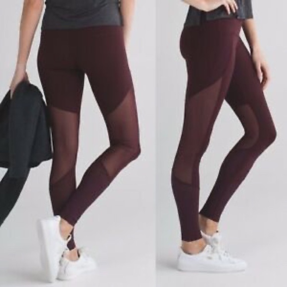 NWT Lululemon Barre Star Mesh Leggings size 4